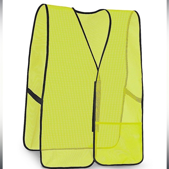 General Purpose Hi-Vis Safety Vest - Non-Reflective, Lime, S/XL - Picture 1 of 8